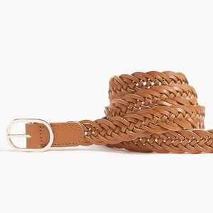 J. Crew Factory Reversible Brown and Gold Belt
